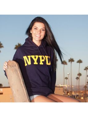 NYPD Embossed Hooded Sweatshirt unisex hoodie NWT
